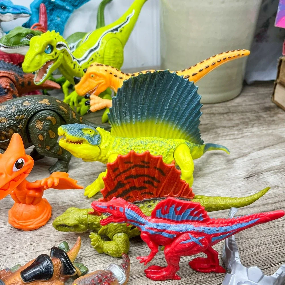 Zuru Robo Alive Smashers Dinosaur Action Figure Lot T-Rex Triceratops
